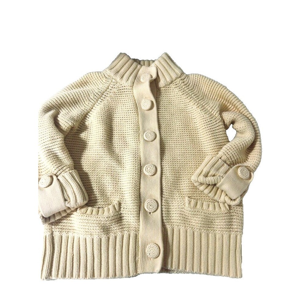 Chico's Women's Chunky Cardigan Size 0 Butter Yellow